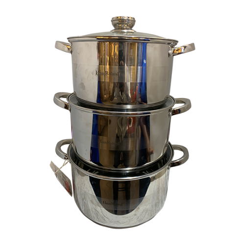 HAUS ROLAND COOKWARE 6 PIECES SET 2MM STEEL HR131-6 