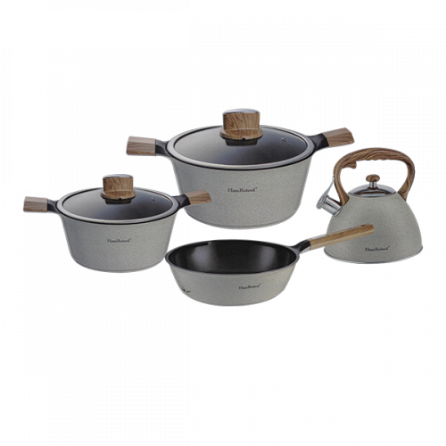 HAUS ROLAND COOKWARE 7 PIECES SET 2MM DIE CAST HR128-1 