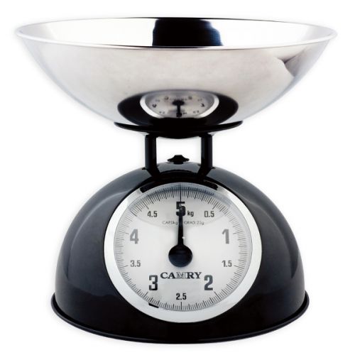 CAMRY MECHANICAL KITCHEN SCALE WITH STAINLESS STEEL BOWL 1.6L KAP-BK