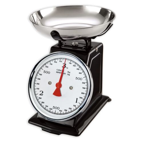 CAMRY MECHANICAL KITCHEN SCALE WITH STAINLESS STEEL BOWL 0.8L NR-BK