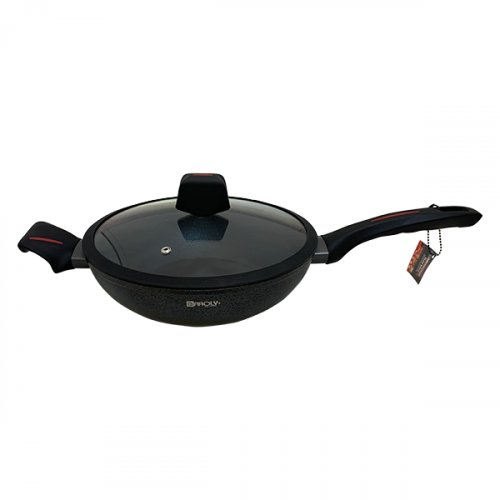 WOK PAN 26CM 3.5MM BLACK ALUMINIUM 852826