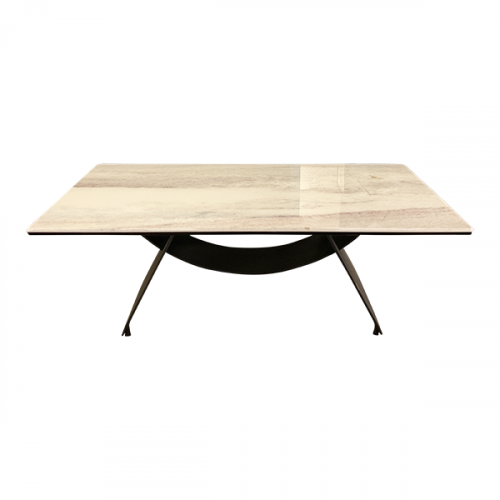 COFFEE TABLE BLACK MARBLE RECTANGULAR 1300X700X450MM C23884L