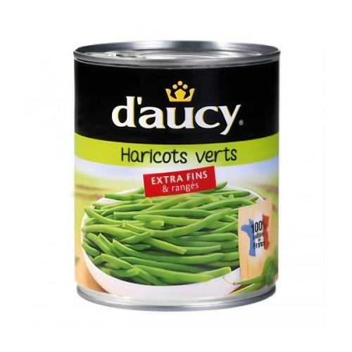 D'AUCY EXTRA FINE GREEN BEANS 750G