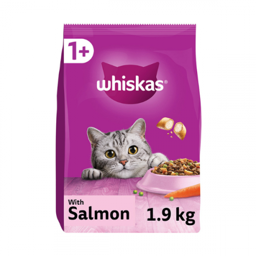 WHISKAS ADULT 1+ COMPLETE DRY SALMON 1.9KG