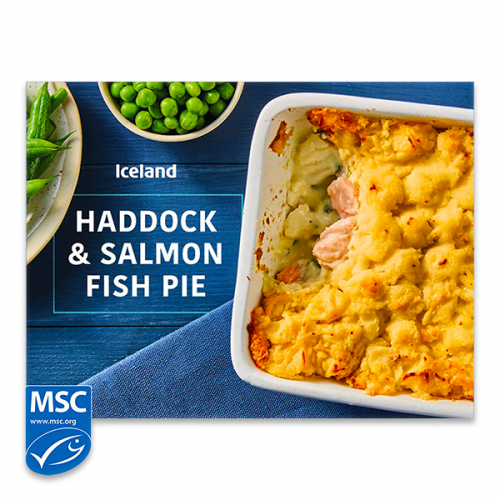 ICELAND SALMON&HADDOCK FISH PIE 400G