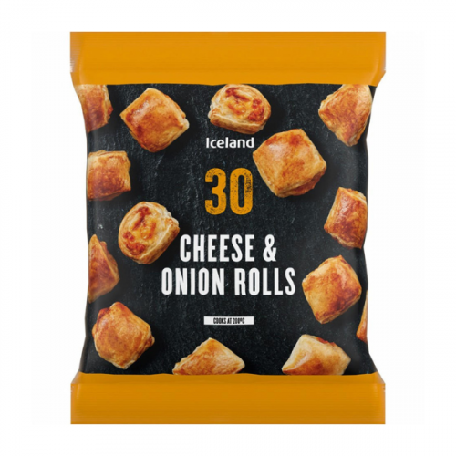 ICELAND 30PK MINI CHEESE & ONION ROLL 540G