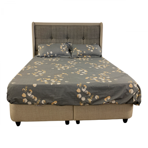BED WITH BASE+HEADBOARD QUEENSIZE 150X200CM VERONA