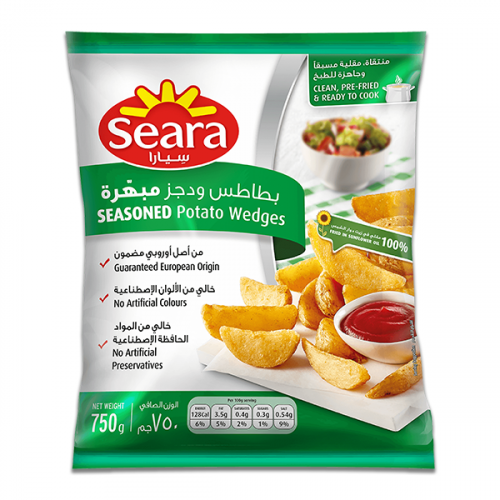 SEARA SEASONED WEDGES FRIES 750G