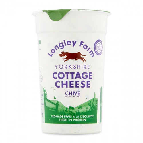 LONGLEY COTTAGE CHEESE WITH CHIVES 250G