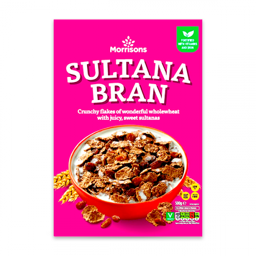 MORRISONS SULTANA BRAN 500G 