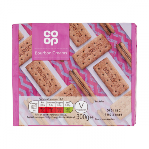 CO OP BOURBON CREAMS 300G 