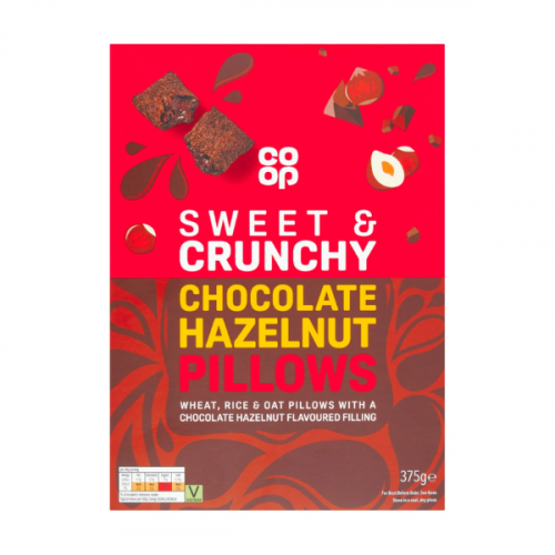 CO OP HAZELNUT CHOCOLATE PILLOW 375G 