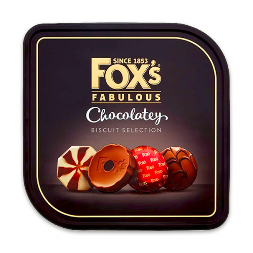 FOXS CHOCOLATEY BISCUIT SELECTION TIN 365G