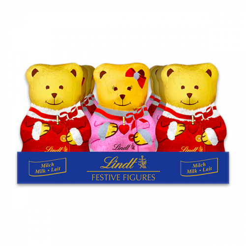 LINDT MR & MRS TEDDY MIXED CASE 100G