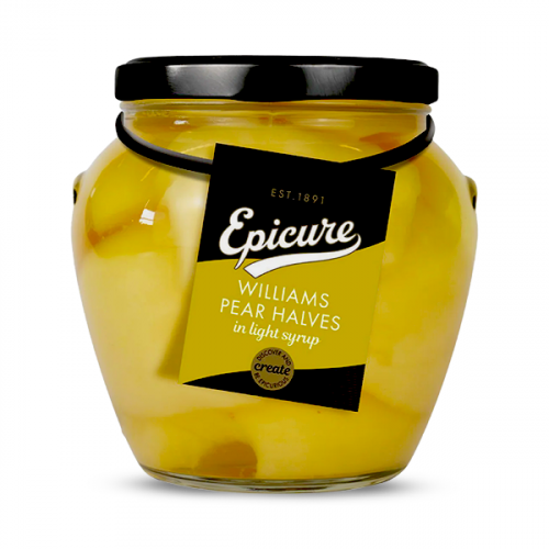 EPICURE WILLIAM PEAR HALVES SYRUP (JAR) 540G 