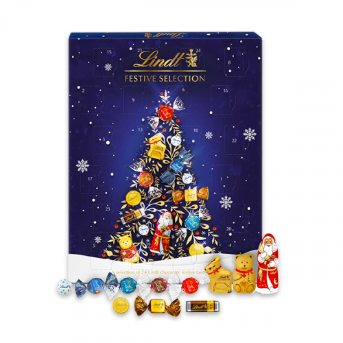 LINDT FESTIVE SELECTION ADVENT 289G 