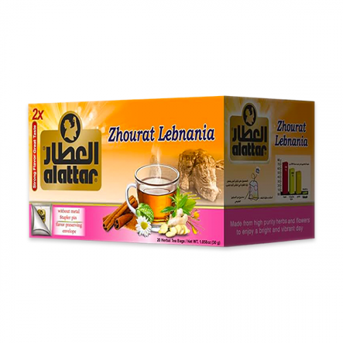 AL ATTAR ZHOURART  LEBNANIA TEA BAGS 12S 18G 