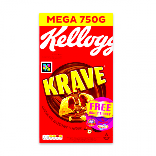 KELLOGGS KRAVE CHOCOLATE HAZELNUT 750G 