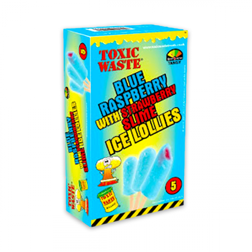 TOXIC WASTE 5 BLUE RASPBERRY LOLLIES 280ML