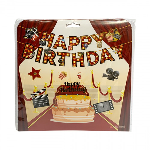 HAPPY BIRTHDAY BANNER ASSORTED COLOR YIWU