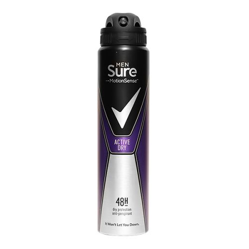 SURE DEODORANT MEN APA ACTIVE DRY SPRAY 250ML 