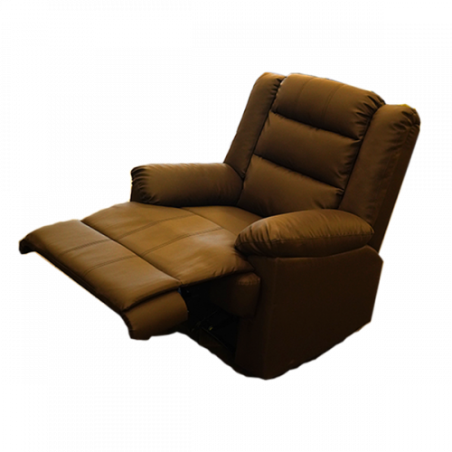 SOFA RECLINER LUXURY BROWN SS-1BR