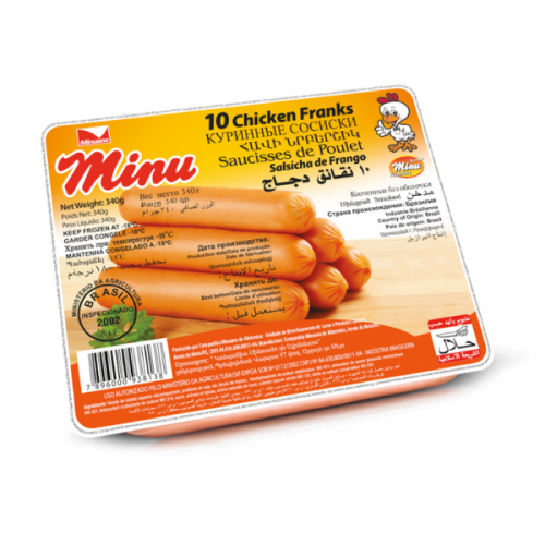 MINU CHICKEN FRANKS 340G