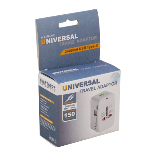 VOLTPLUS TRAVEL ADAPTER 2USB 1C TA-931