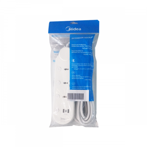MIDEA EXTENSION CORD 3WAY 5M USB-C ESU4K3BUC-5MB1