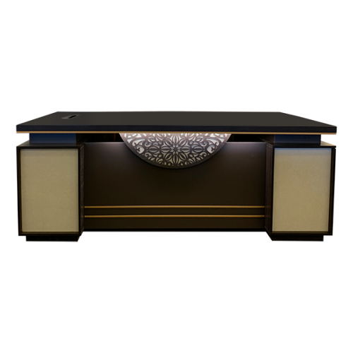 EXECUTIVE TABLE 200X100 WITH SIDE CABINET BOSS-2581