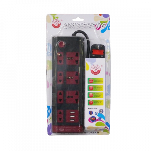 QIAOSHENG EXTENSION CORD 7WAY 3U 1S 227+3USB-3M
