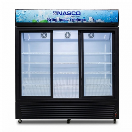 NASCO FRIDGE SHOWCASE 3 DOOR 1200L NAS-FL1400-3DR