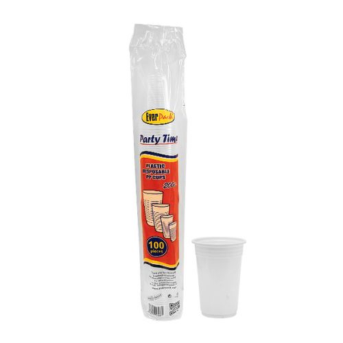 EVERPACK PARTY TIME PLASTIC CUPS 200CC(100PCS)