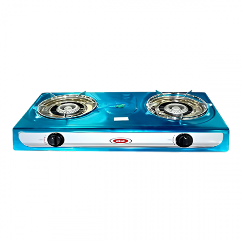 AKAI GAS STOVE 2 BURNERS TABLE TOP GC010A8202 