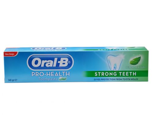 ORAL B STRONG TEETH EXTRA MINT GEL 140G