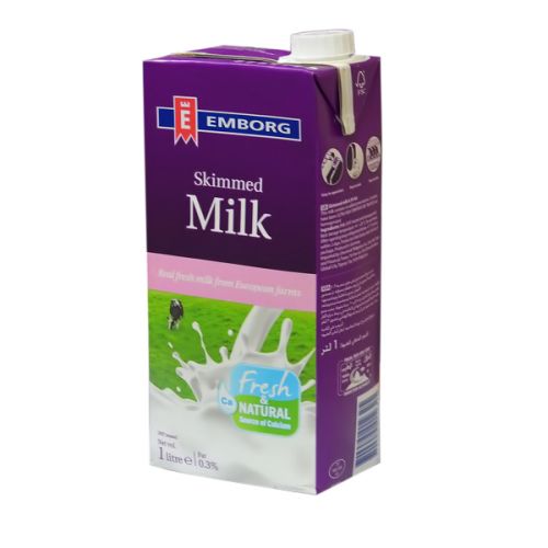 EMBORG SKIMMED MILK 1L 