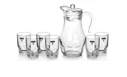 LUMINARC ARCOPAL JUG + GLASS DRINK SET 7PCS L4987