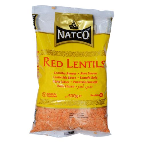  NATCO RED LENTILS POLISHED L6160 500G 