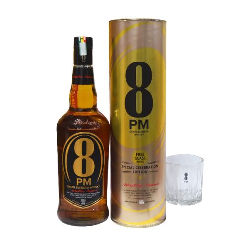 8PM WHISKY 48.2% 1L (BOX PACK WITH FREE GLASS)