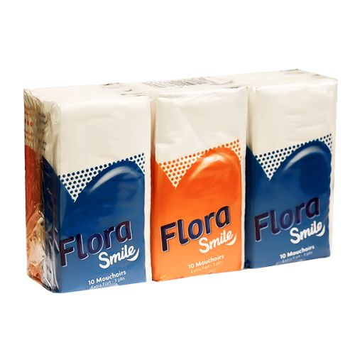 FLORA SMILE POCKET TISSUE (6PIECES)