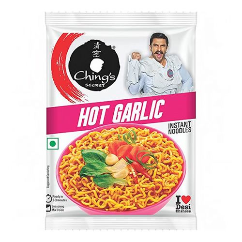 CHING'S INSTANT NOODLES  HOT GARLIC 60G 