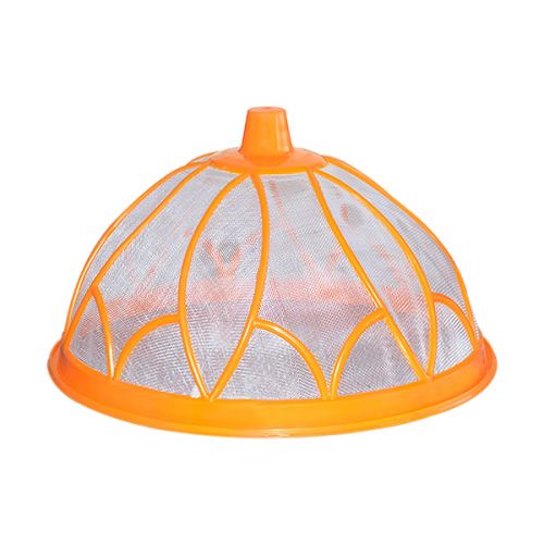 FOOD COVER NO.1  PLASTIC/MESH MIXED COLOURS 25.4CMS P-3653