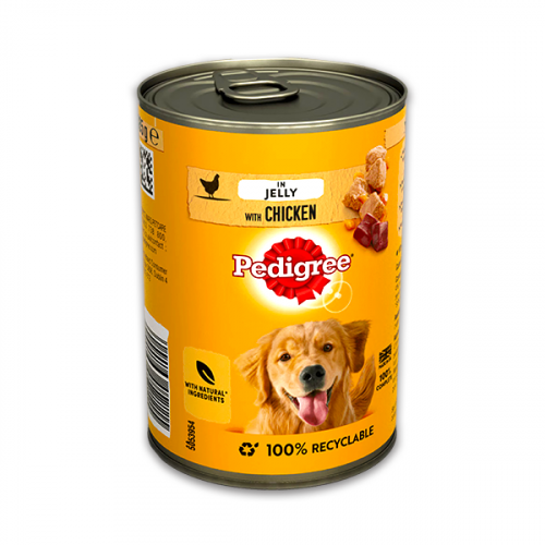 PEDIGREE CAN IN JELLY MIX 385G 