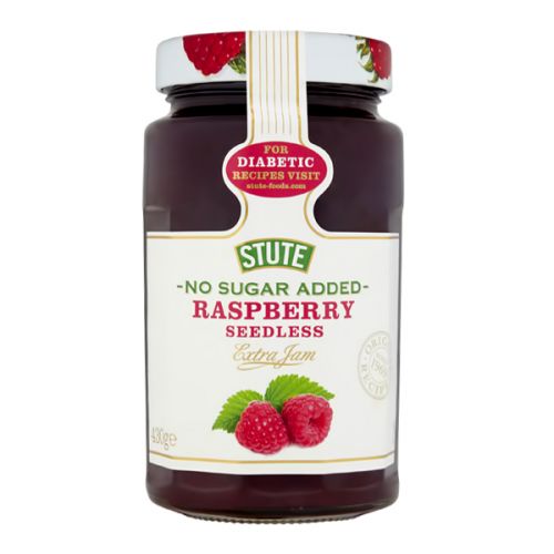 STUTE DIABETIC JAM RASPBERRY SEEDLESS JAM 340G
