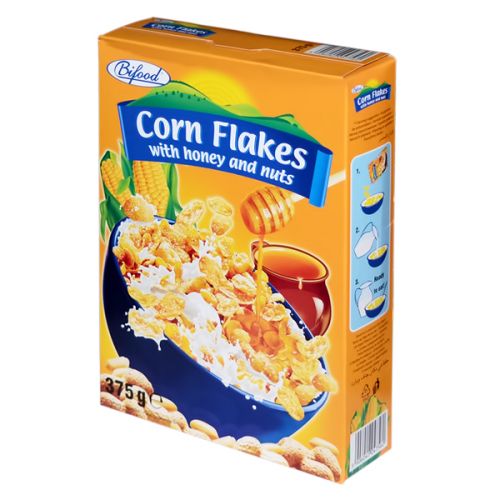 BIFOOD CORNFLAKES WITH HONEY & NUTS 375G