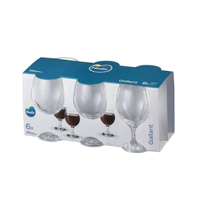 GLASS NADIR GALLANT RED WINE STEMWARE 6 PIECES SET 7008