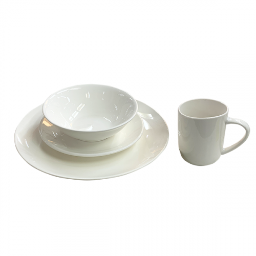 DINNER SET PORCELAIN WHITE 16PCS SW016W RJK