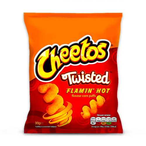 WALKERS CHEETOS TWIST FLAMING HOT 30G 