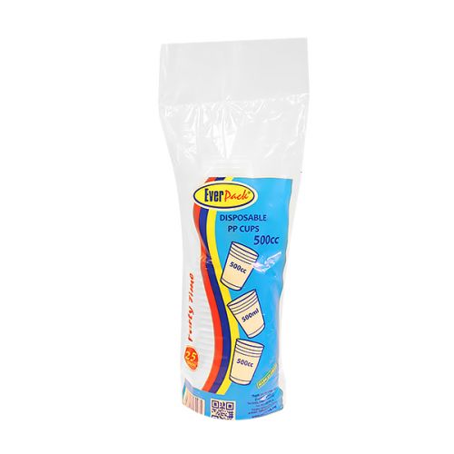 EVERPACK DISPOSABLE CUPS 500CC(25PCS)