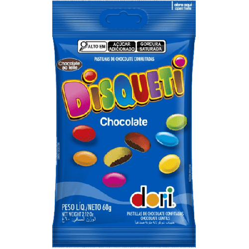 DISQUETI CHOCOLATE LENTILS 60G